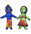 Krishna and the Demon Putana Dolls -- Childrens Stuffed Toy