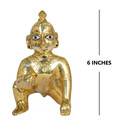 Laddu Gopal Brass Deity 6\"