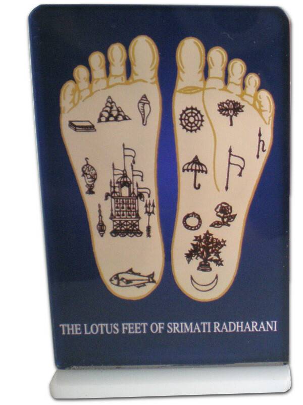 Lotus Feet of Radharani -- Altar / Table Stand