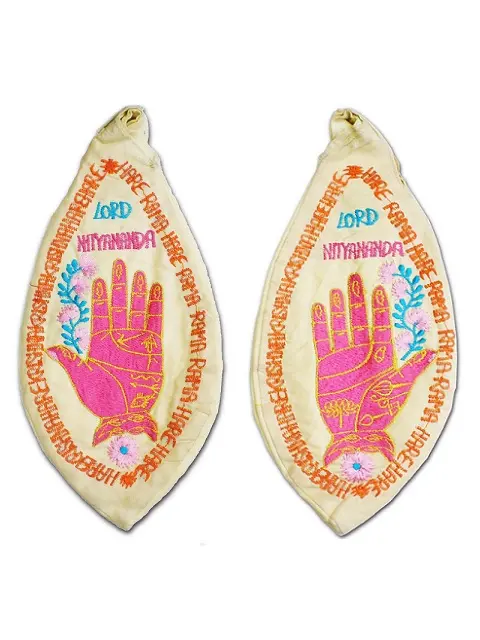 Lotus Hands of Nityananda Japa Bead Bag