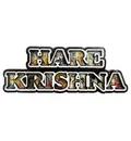 Hare Krishna Fridge Magnet - Big Letters with Krishna Pictures in Letters - English