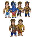 Characters of Mahabharat  Children\'s Stuffed Toys (set of 6)