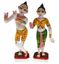 Marble Radha Krishna Deities (11\")