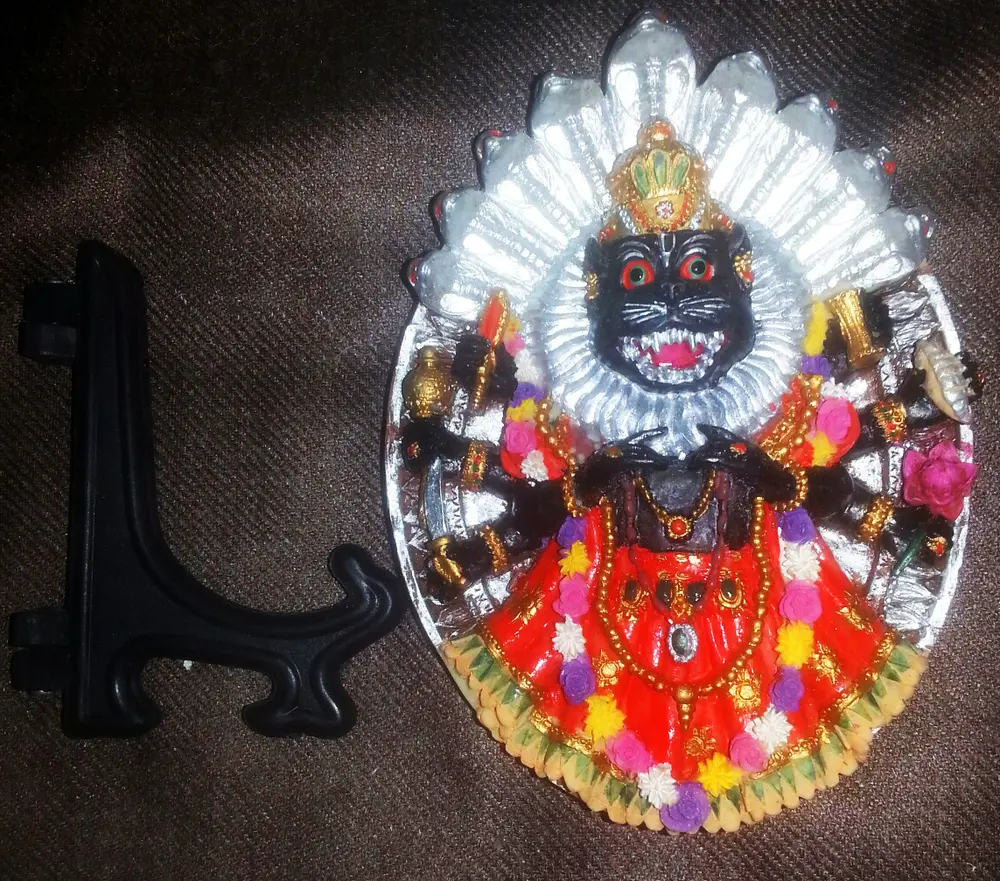 Mayapur Nrsimhadeva with Stand 4.5\" - 3D
