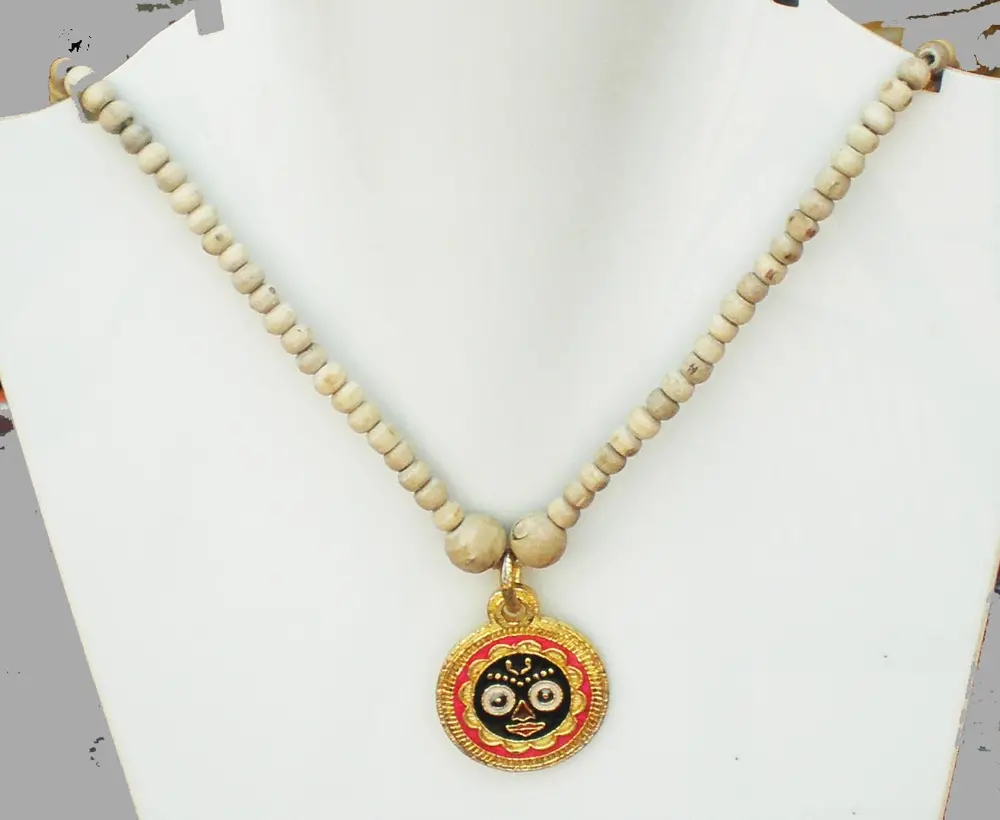 Tulsi Necklace with Jagannath Pendant