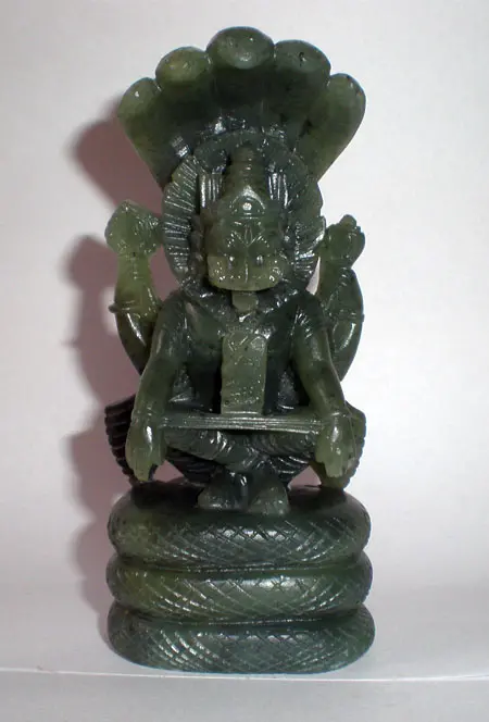 Lord Nrsimhadeva -- Yoga Nrsimha -- Soap Stone Deity 3 inches