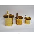 Achaman Cup / Panchpatra & Spoon -- Brass