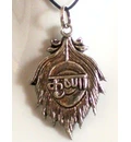 Peacock Feather Pendant -- Sanskrit Krishna