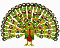 Peacock Trinket Box (Green)