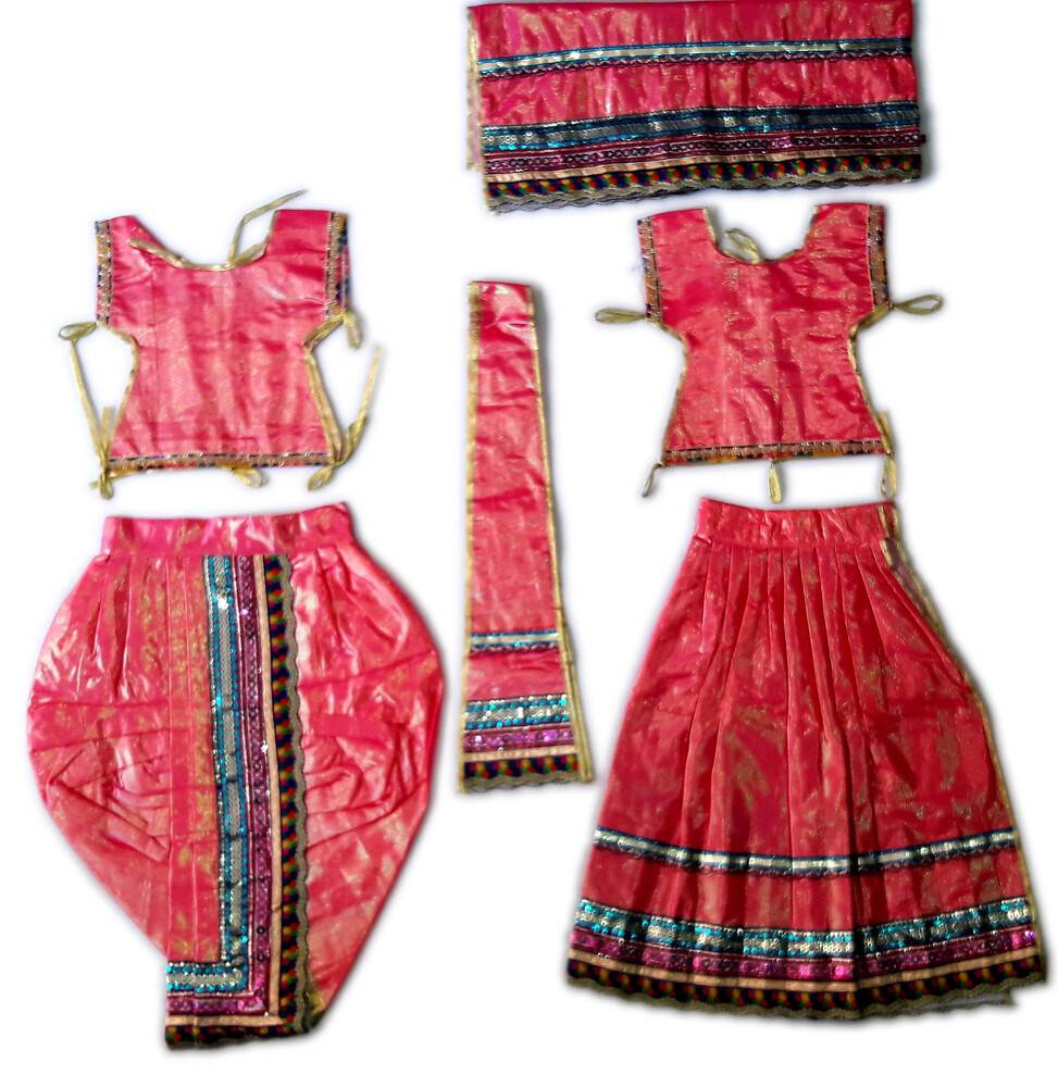 Radha Krishna Dress Silk Printed (R1400)