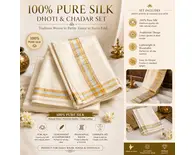 Silk Dhoti & Chadar Set