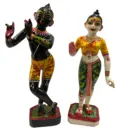Marble Radha Krishna Deities (11\") - Black Krsihna