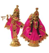 Radha Krishna Dress with Kerry and Gems Work