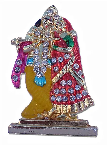 Radha-Krishna Metal Figure
