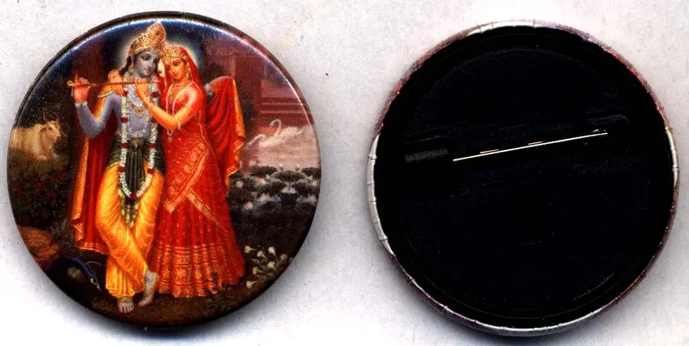 Radha Krishna Brooch
