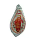 Japa Bead Bag - Lotus Feet of Radharani (Single Foot)