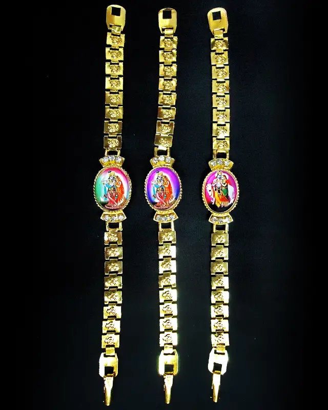 Bracelet -- Radha Krishna Picture -- Pack of 3