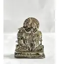 Radha Krishna White Metal Stand
