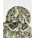 Radha Krishna White Metal Stand