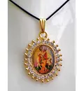 Diamond Picture Pendant with Black Thread - Standing Krishna