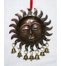 Hanging Surya / Sun Decoration with Bells (Pack of 3)