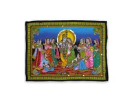 Wall Hanging -- Radha Krishna & Asta Sakhi