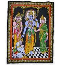 Wall Hanging -- Ramdarbar (Sita-Rama-Laksmana-Hanuman)