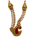 Crown and Necklace Set -- Threaded Kerry & White Red Diamonds (pair)