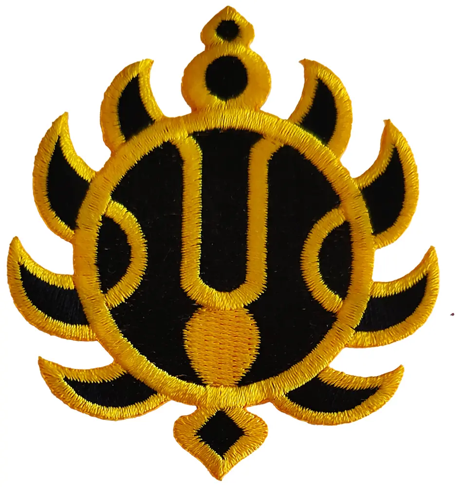 Tilak Chakra Iron-On Patch (3 x 2.5 inches) (