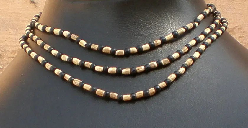 Tulsi Neck Beads - Fancy #6 (3 rounds)