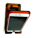 Wooden Mobile Phone Stand With Radhe Radhe Carving