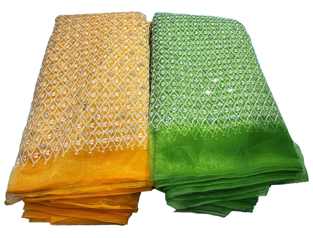 Running Material, 3.8 meters -- Printed Cotton Fabric from India for Custom Use