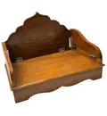 Portable Folding Temple Stand -- Wooden Handcrafted in Vrindavan