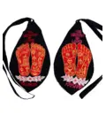 Radha & Krishna Lotus Feet Japa Bead Bag
