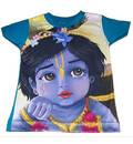 Boys Krishna Digital Print T-shirt