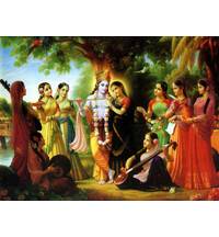 Radha and Krishna with Gopis (Pack of 10)