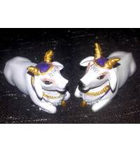 Cute Krishna's Cows White 2.5" size (Set of 2)