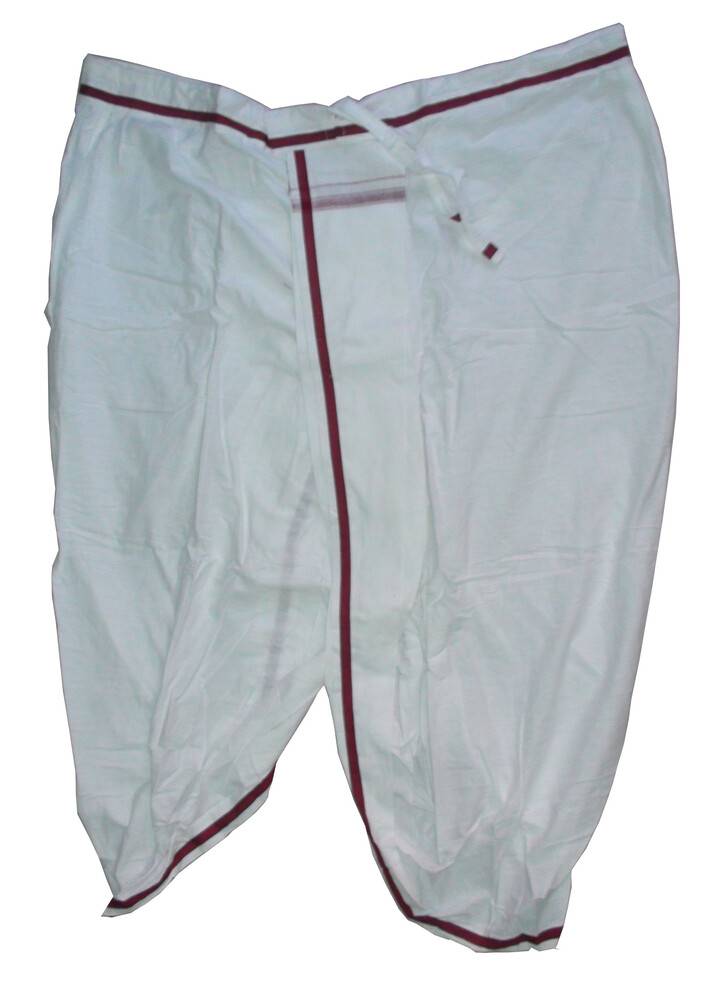 Dhoti Saffron Ready-Made Trouser -- Cotton