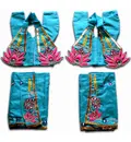Gaura Nitai Deity Clothes -- Deluxe Lotus Design