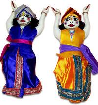 Childrens Stuffed Toy: Sri Sri Gaura Nitai Doll - 10" Inches