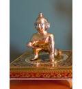 Laddu Gopal Brass Deity 5\"