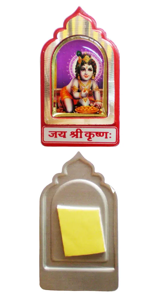 Laddu Gopal Metal Stickers