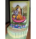 Radha-Krishna on Lotus Pop-Up Greeting Card