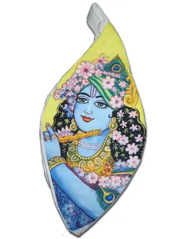 Sri Krishna Hand-Painted Japa Bead Bag