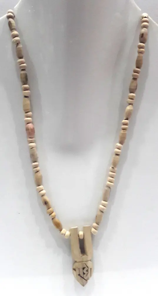 Tulsi Neckbeads -- Tilak Radha Pendant