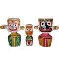 Jagannatha, Baladeva and Subhadra Deities (6\" High)