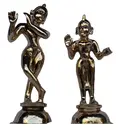 Radha Krishna Deities (Brass 14\")
